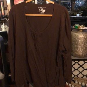 Brown long sleeve shirt